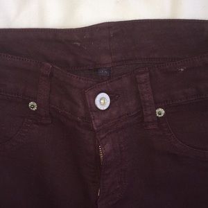 Dark maroon Carmar jeans